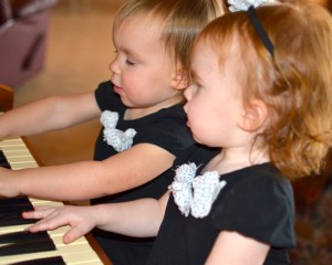 They look so sweet and innocent playing the organ, but this mama knows better...