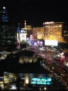 The view of the strip from the Mandarin Oriental.
