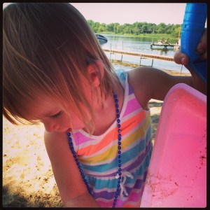 2013 07 Carrie at the beach