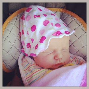 Two weeks old, poolside